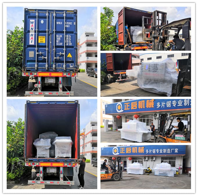 2019年6月發往印尼--ZQ400原木多片鋸、ZQ200型方木多片鋸、