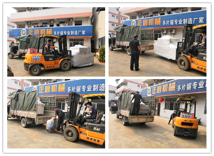 2019年5月發往廣東江門--方木多片鋸、空壓機